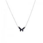 black papillon necklace